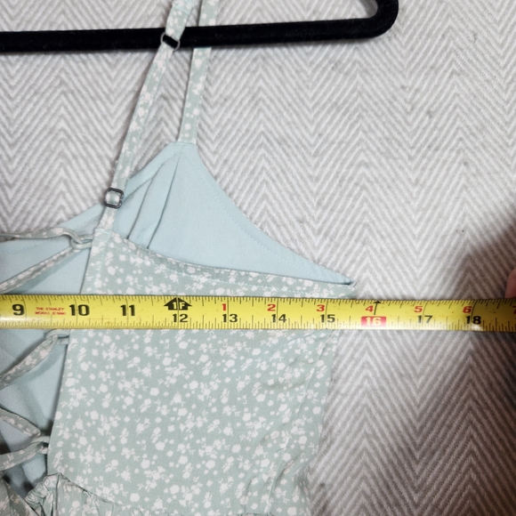 Hollister Mint Light Green Small Spaghetti Strap Lace Back Dress - Picture 5 of 14